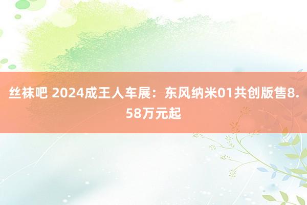 丝袜吧 2024成王人车展：东风纳米01共创版售8.58万元起