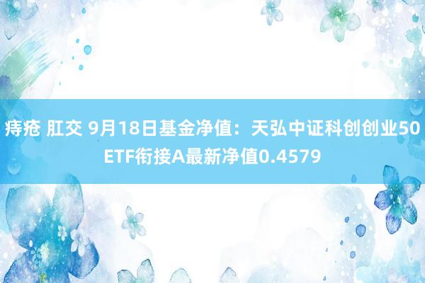 痔疮 肛交 9月18日基金净值：天弘中证科创创业50ETF衔接A最新净值0.4579