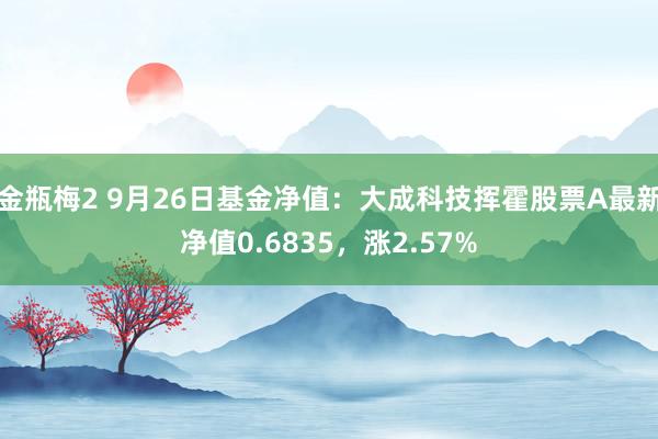 金瓶梅2 9月26日基金净值：大成科技挥霍股票A最新净值0.6835，涨2.57%