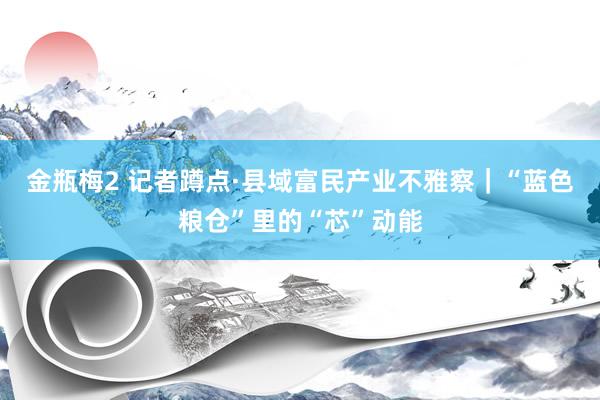 金瓶梅2 记者蹲点·县域富民产业不雅察｜“蓝色粮仓”里的“芯”动能