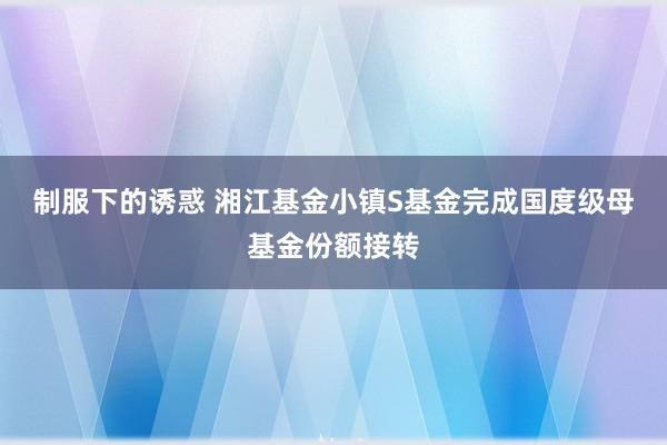 制服下的诱惑 湘江基金小镇S基金完成国度级母基金份额接转