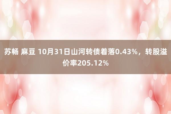 苏畅 麻豆 10月31日山河转债着落0.43%，转股溢价率205.12%