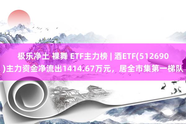 极乐净土 裸舞 ETF主力榜 | 酒ETF(512690)主力资金净流出1414.67万元，居全市集第一梯队