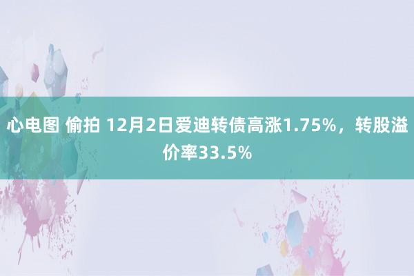 心电图 偷拍 12月2日爱迪转债高涨1.75%，转股溢价率33.5%