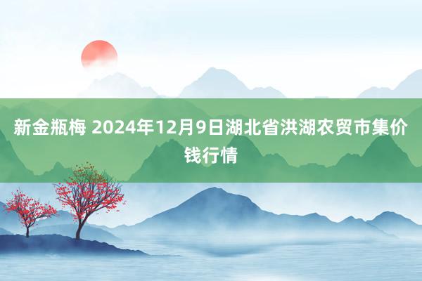 新金瓶梅 2024年12月9日湖北省洪湖农贸市集价钱行情